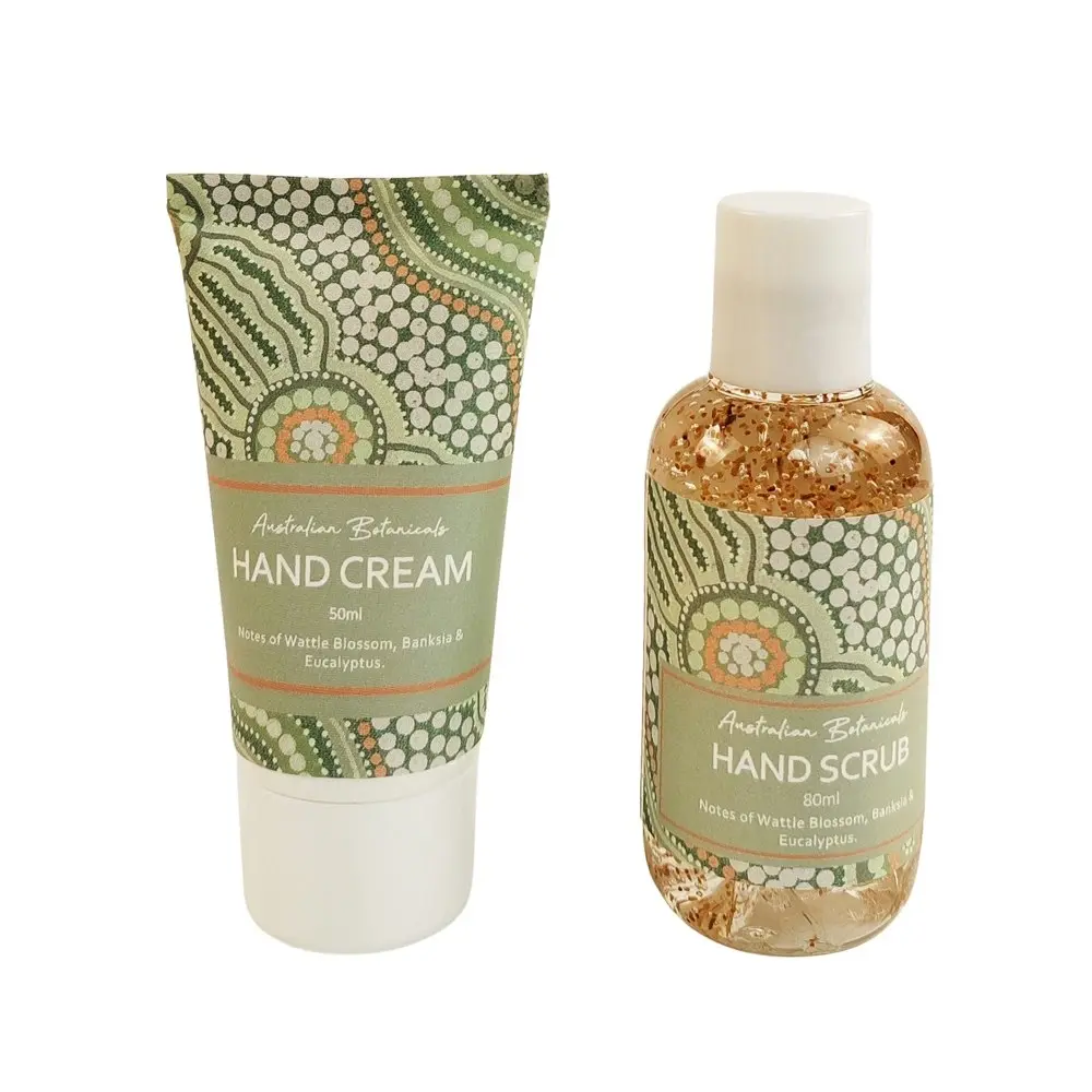 2x 2pc Urban ES Journey 80ml Hand Scrub & 50ml Cream Moisturising Care Set Green