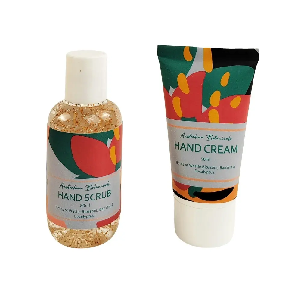 2x 2pc Urban Melody 80ml Exfoliating Hand Scrub & 50ml Cream Moisturising Set