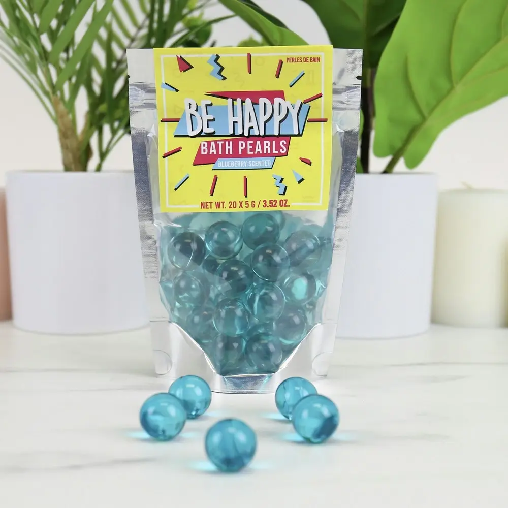 20pc Gift Republic 5g Be Happy 90's Scented Bath Pearls Fragrance Blueberry