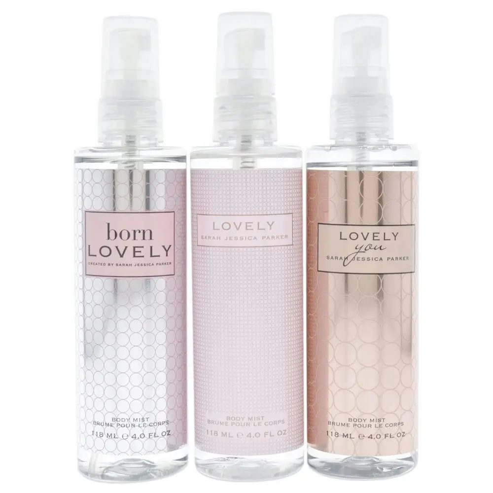 3pc Sarah Jessica Parker Lovely Set 118ml Body Mist Fragrance Gift Set