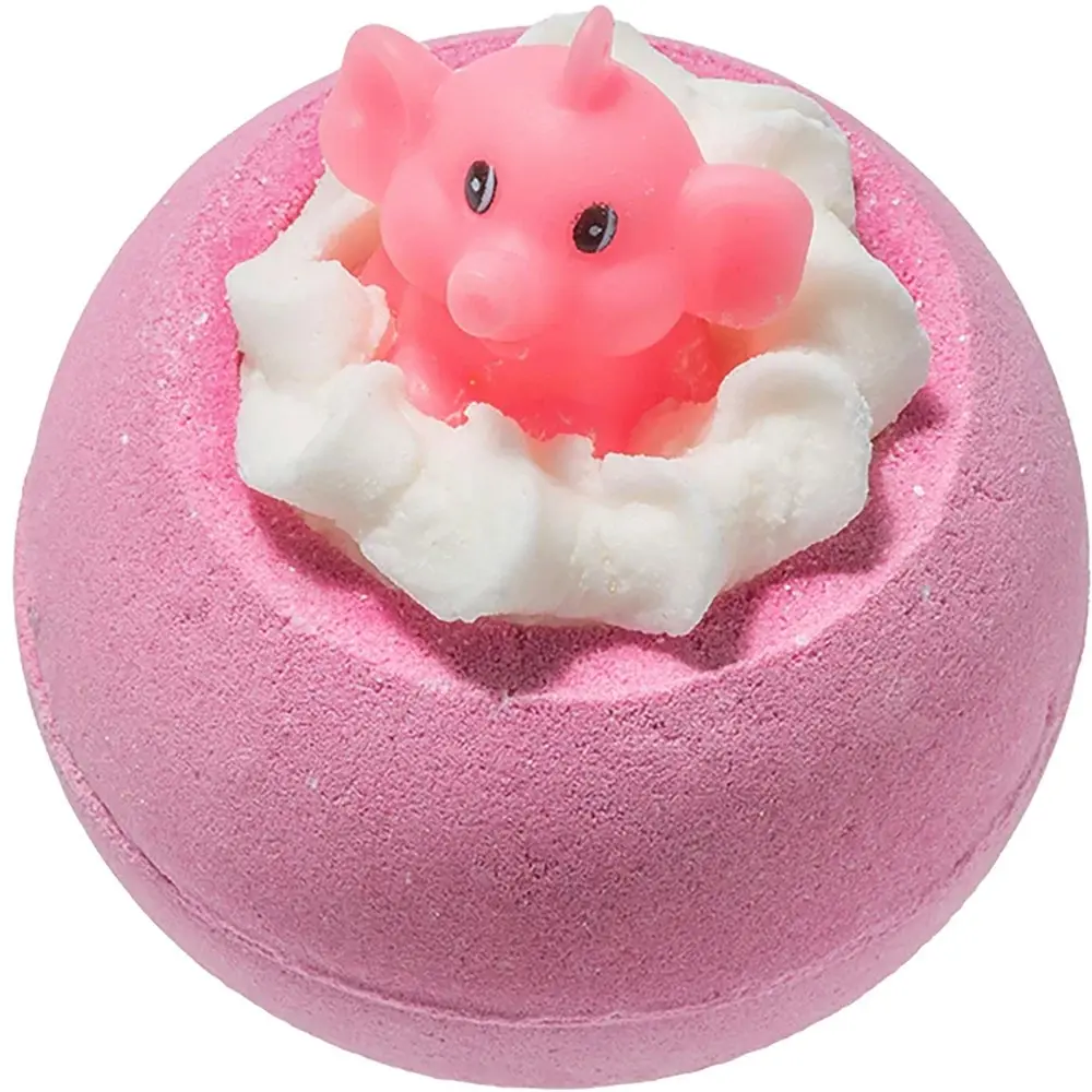 2PK Bomb Cosmetics Pink Elephants & Lemonade Bath Bomb Blaster w/ Toy Tub Fizzy