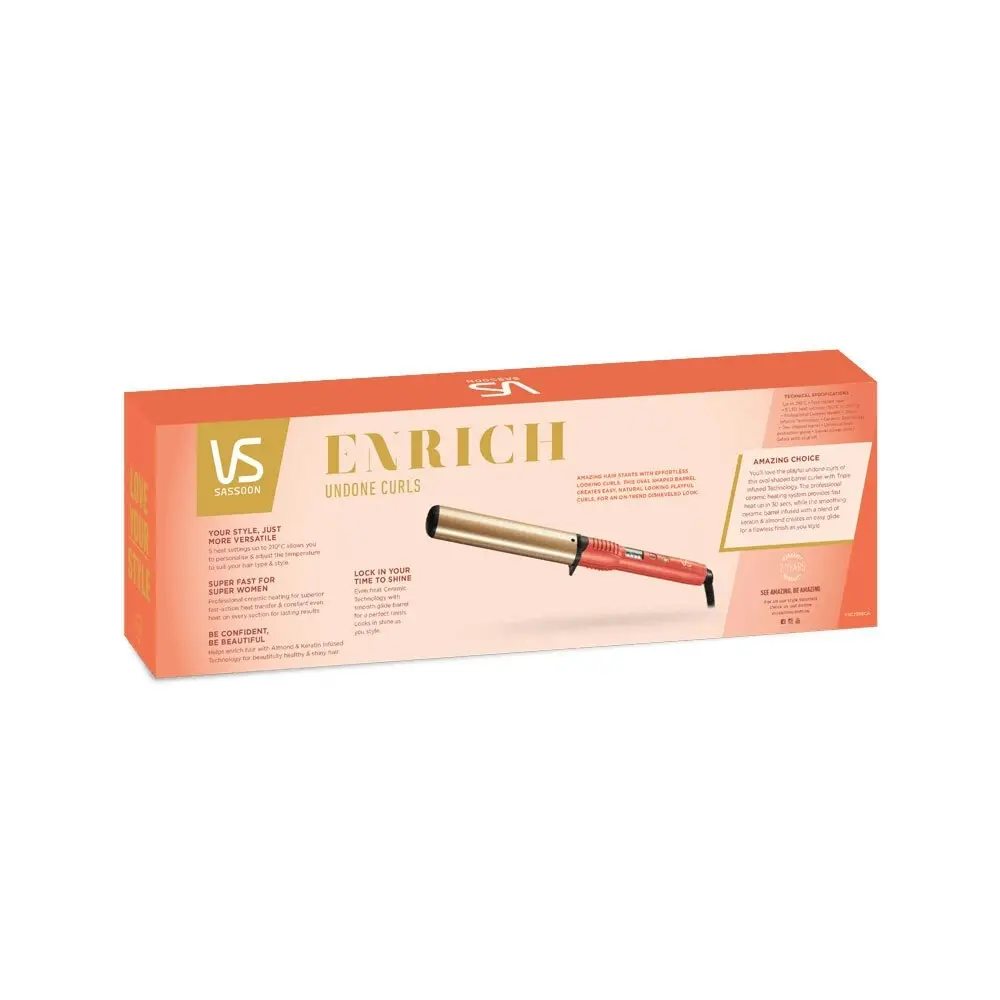 VS Sassoon Electric Enrich Salon Undone Curls Hot Ceramic Styling Tool