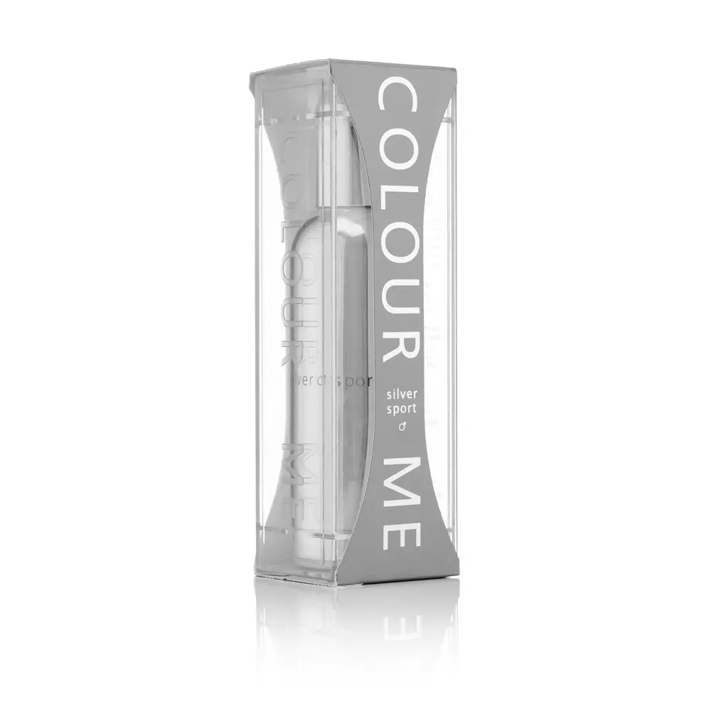 Colour Me Homme Silver Sport Eau De Parfum For Men 90ml Spray EDP Fragrance