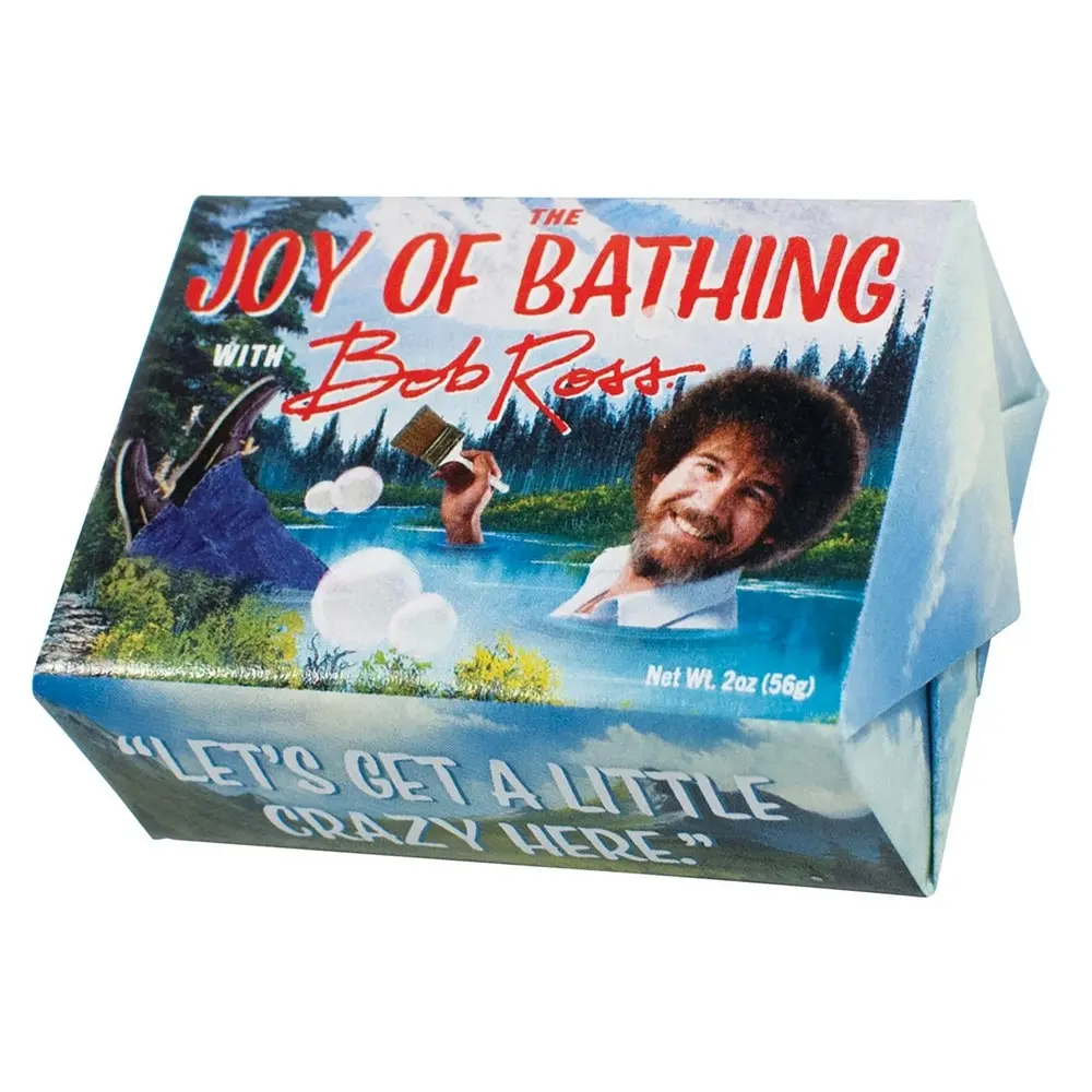 4PK Unemployed Philosopher Guild 56g Bathing Bar Soap Bob Ross Honey & Oatmeal