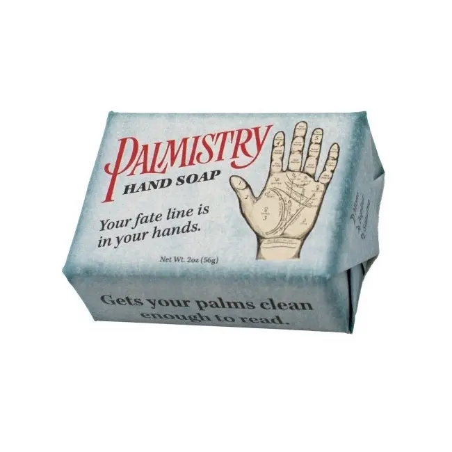 4PK Unemployed Philosopher Guild 56g Bar Soap Palmistry w/Shea Butter/Oatmeal