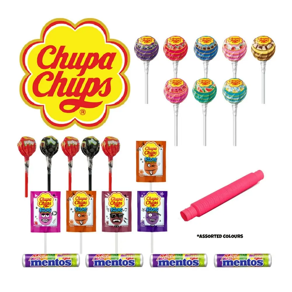 Chupa Chups Showbag Kids Candy Lollipop/Tongue Painters Confectionary Show Bag