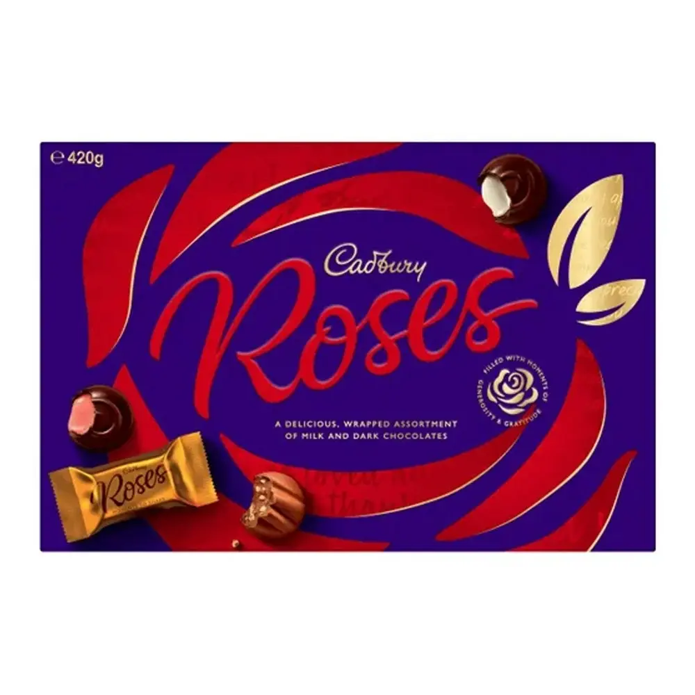 2PK Cadbury Roses Chocolates Gift Box 420g Assorted Flavours Confectionery Candy