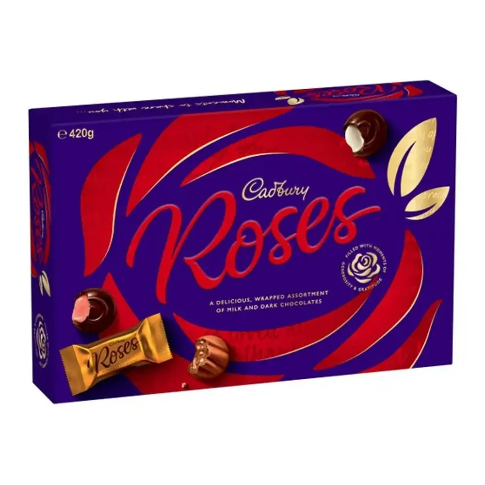 2PK Cadbury Roses Chocolates Gift Box 420g Assorted Flavours Confectionery Candy