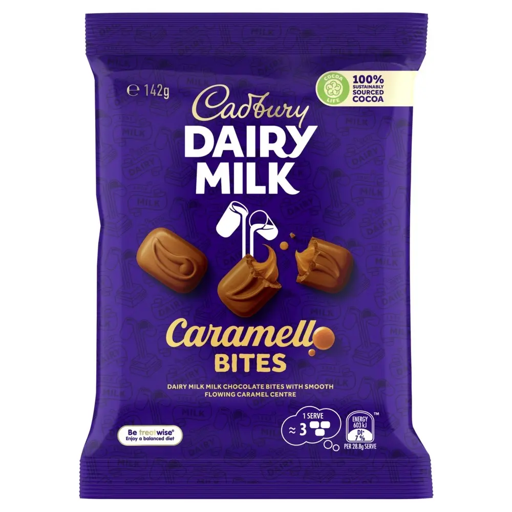 12pc Cadbury Dairy Milk Caramellow Bites 142g Chocolate Confectionery Candy