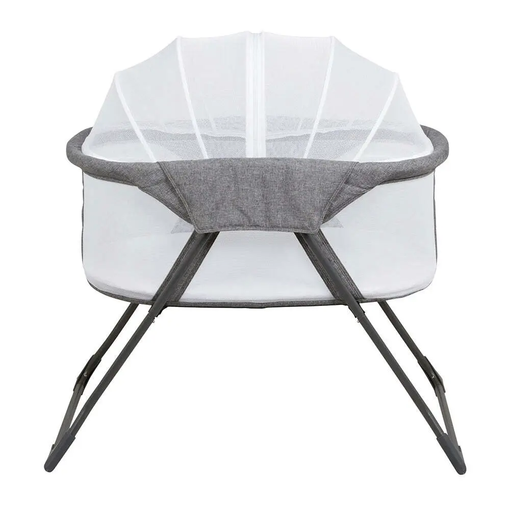 Childcare Maya Portable Travel Bassinet/Cot/Crib w/Carry Bag - Storm Cloud 0-5M