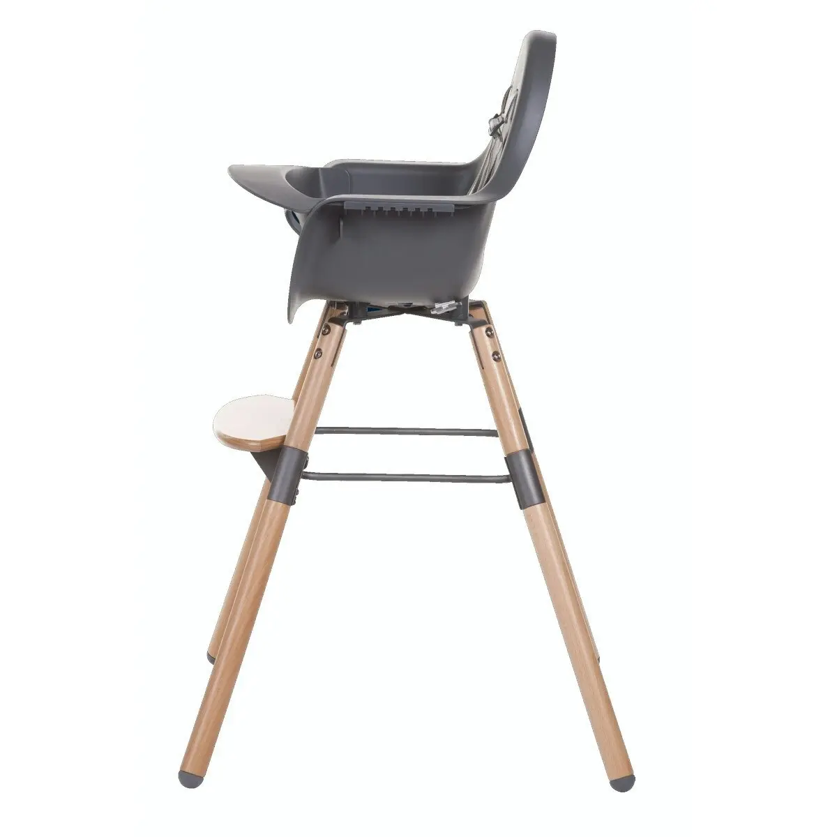 Childhome Evolu 2 High Chair Feeding w/ Foot Rest Baby/Toddler 6m-6y Anthracite