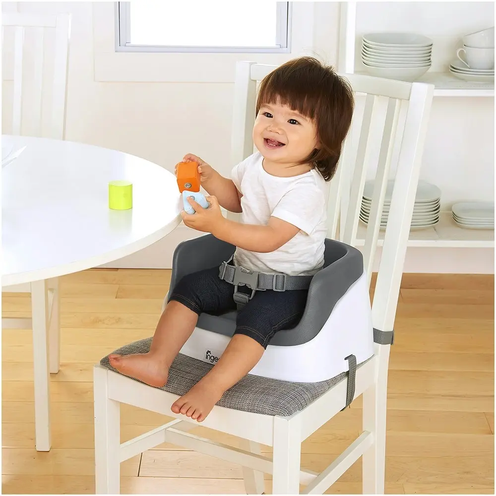 Ingenuity SmartClean Kids/Toddler Feeding High Chair/Booster Seat 16m+ Slate/GRY