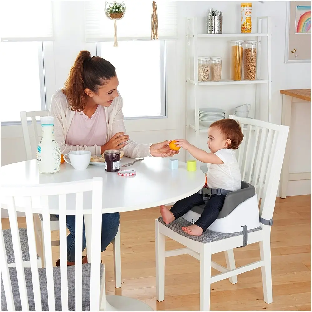 Ingenuity SmartClean Kids/Toddler Feeding High Chair/Booster Seat 16m+ Slate/GRY