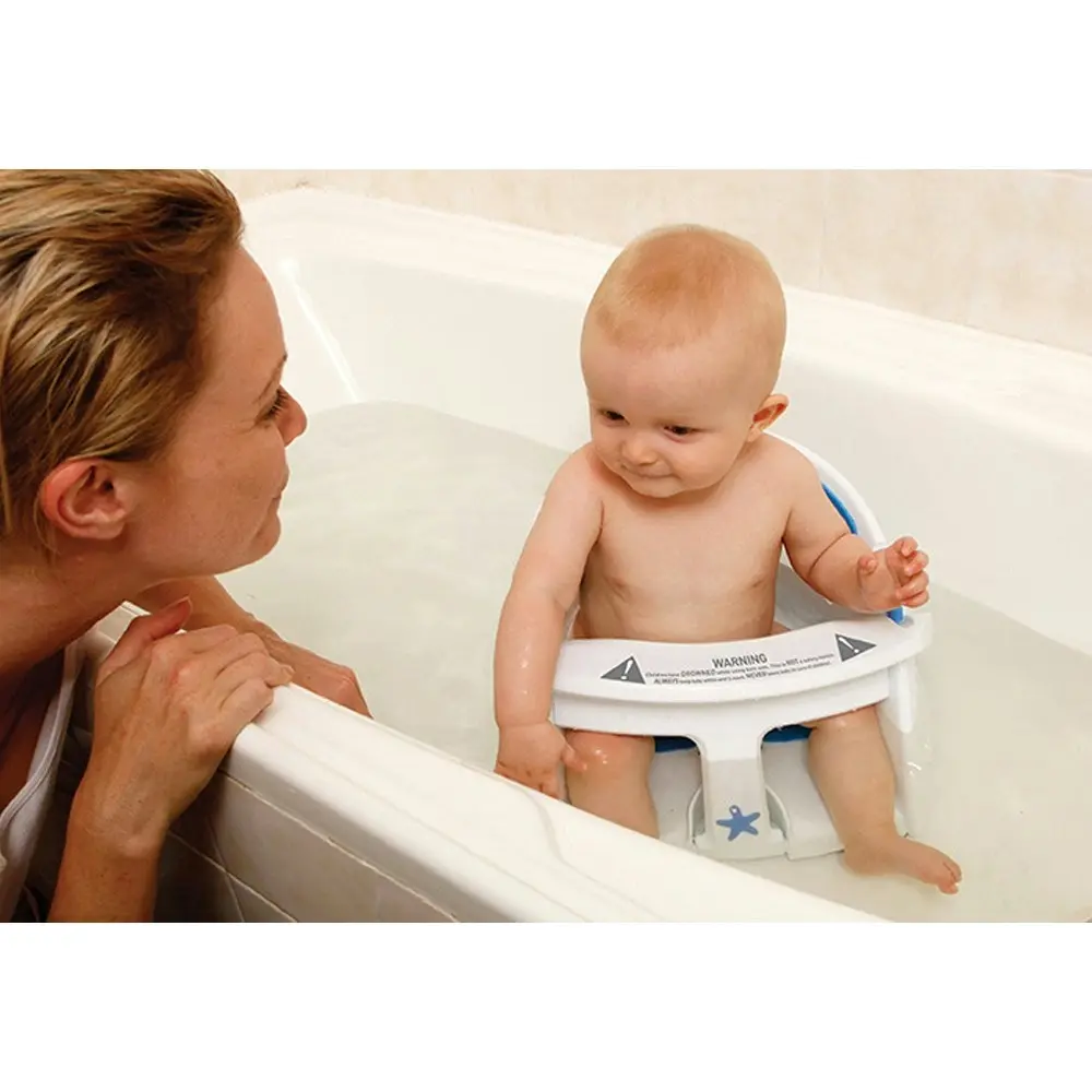 dreambaby Super Comfy Bath Seat w/Foam Padding & Heat Sensing Indicator Baby 6m+