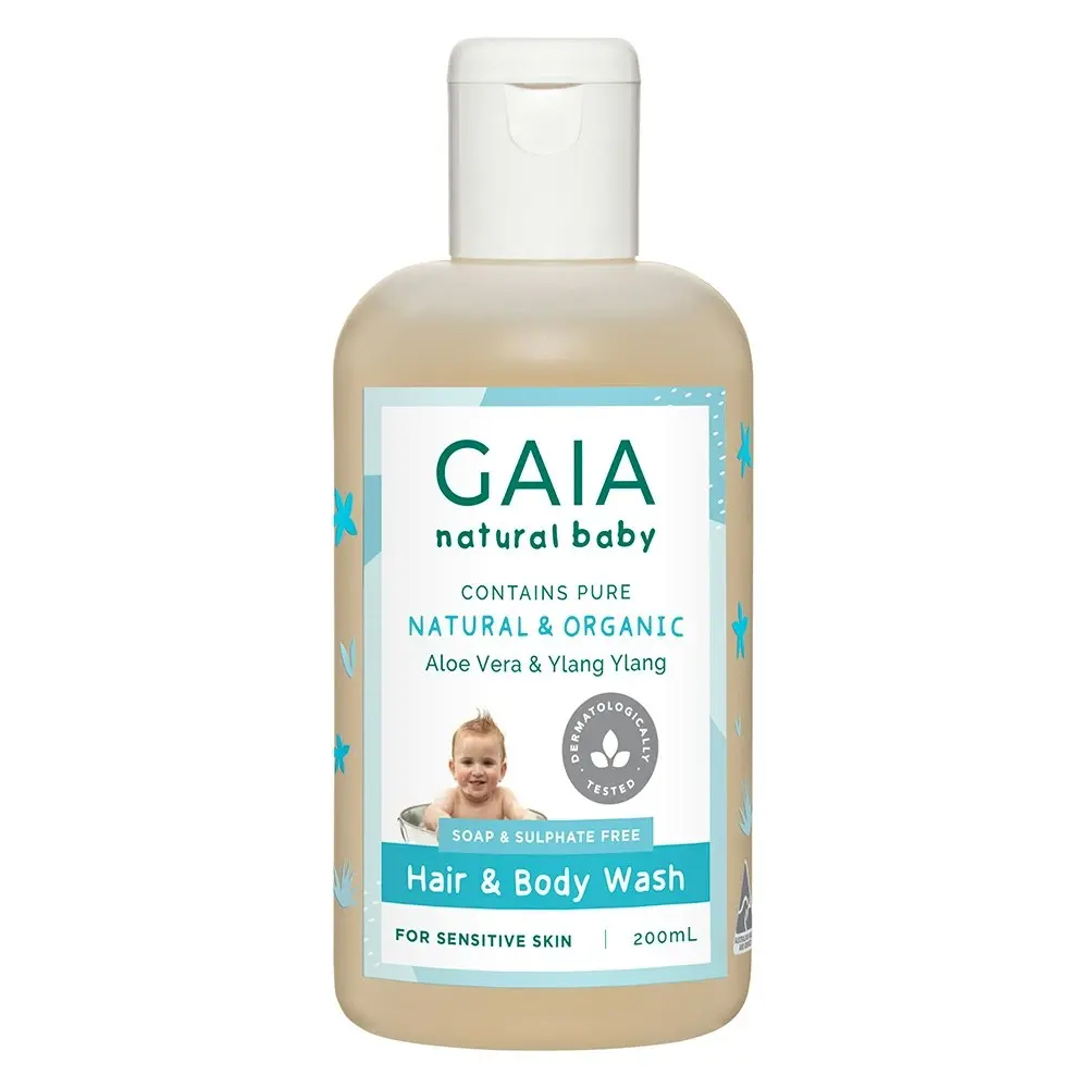 Gaia 400ml Pure/Organic Hair & Body Wash for Baby/Kids/Toddlers Vegan Friendly