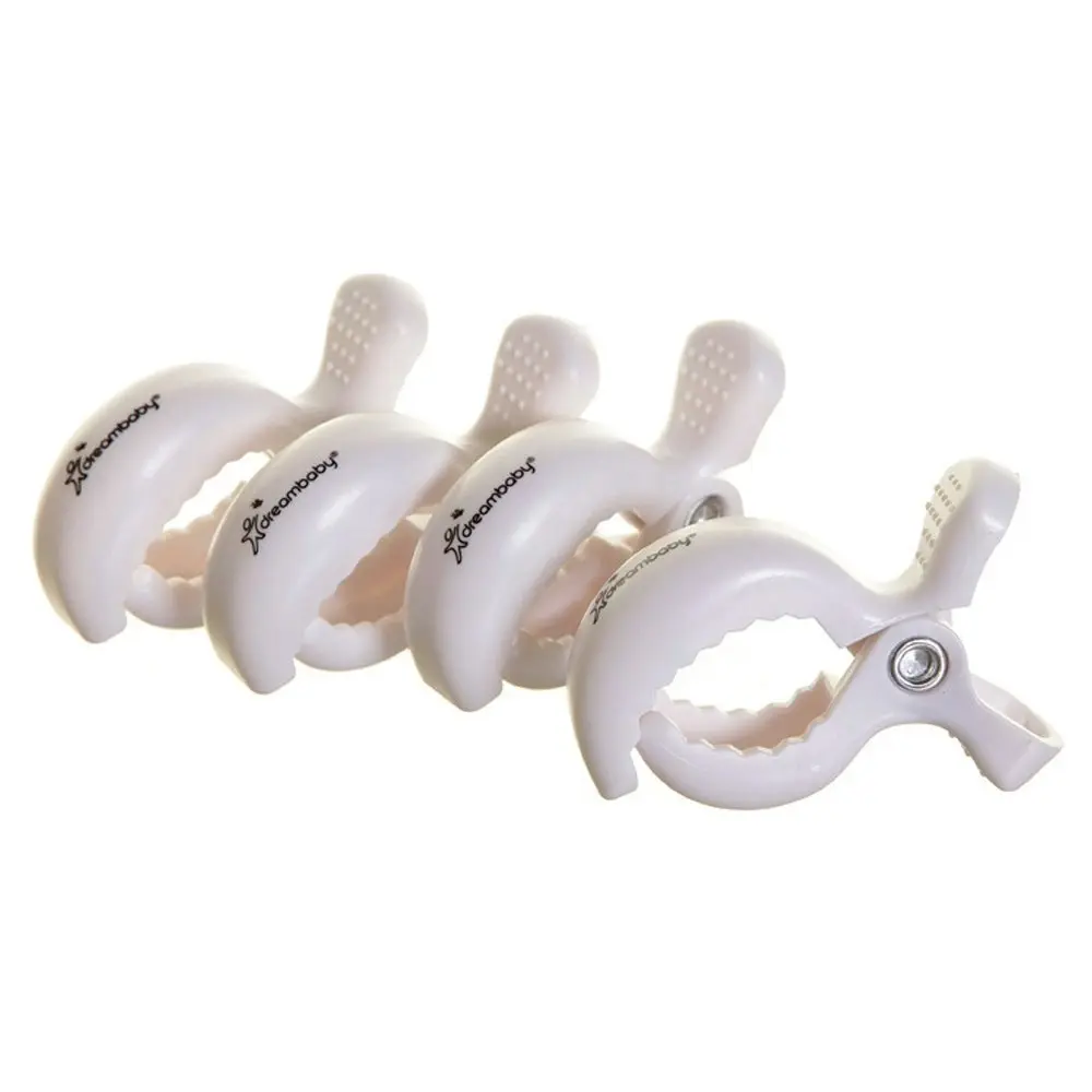 4pc dreambaby Strollerbuddy Blanket Clips Attachment Peg For Stroller/Pram White