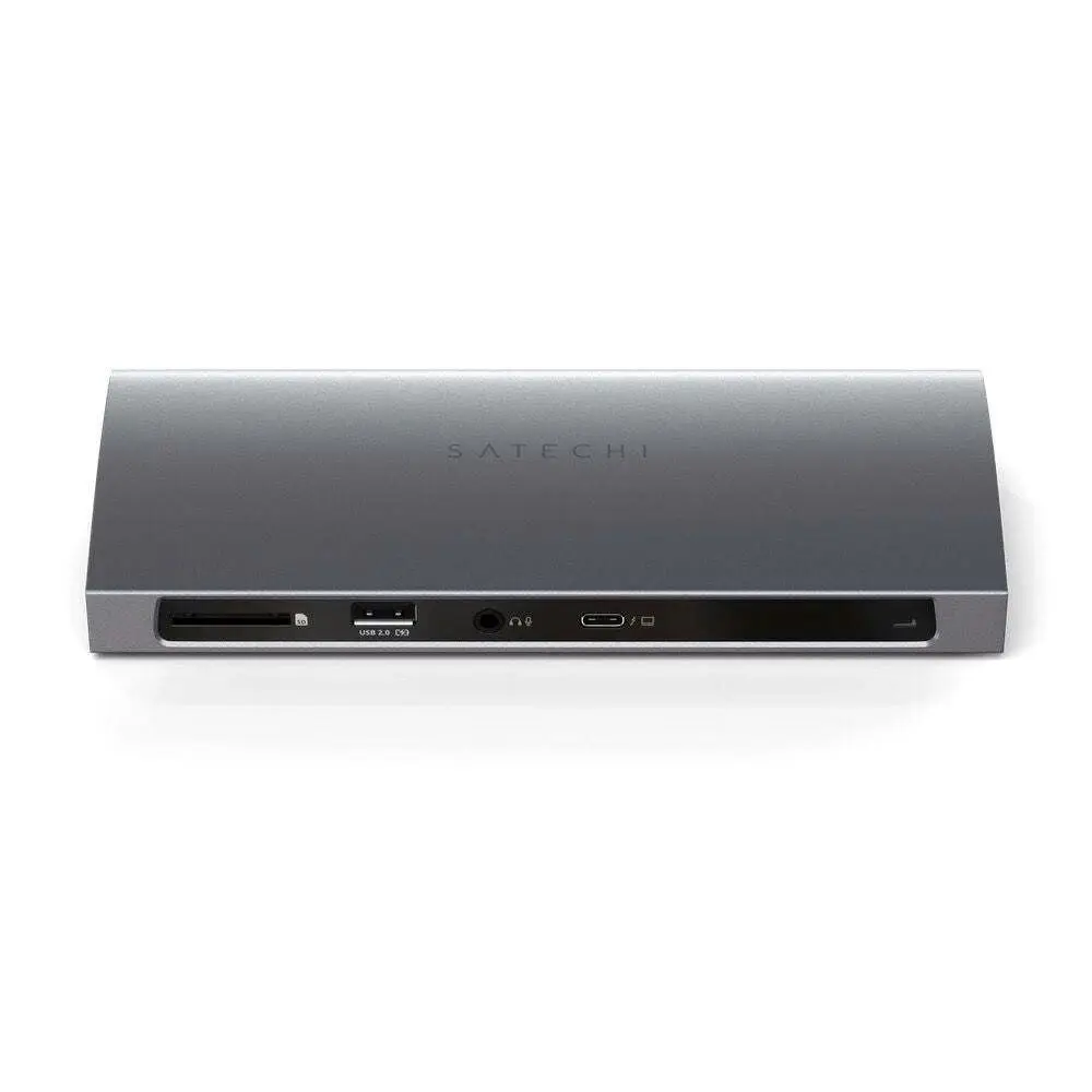 Satechi Thunderbolt 4/USB/3.5mm Audio Ports Dock For MacBook Pro M1 Space Grey