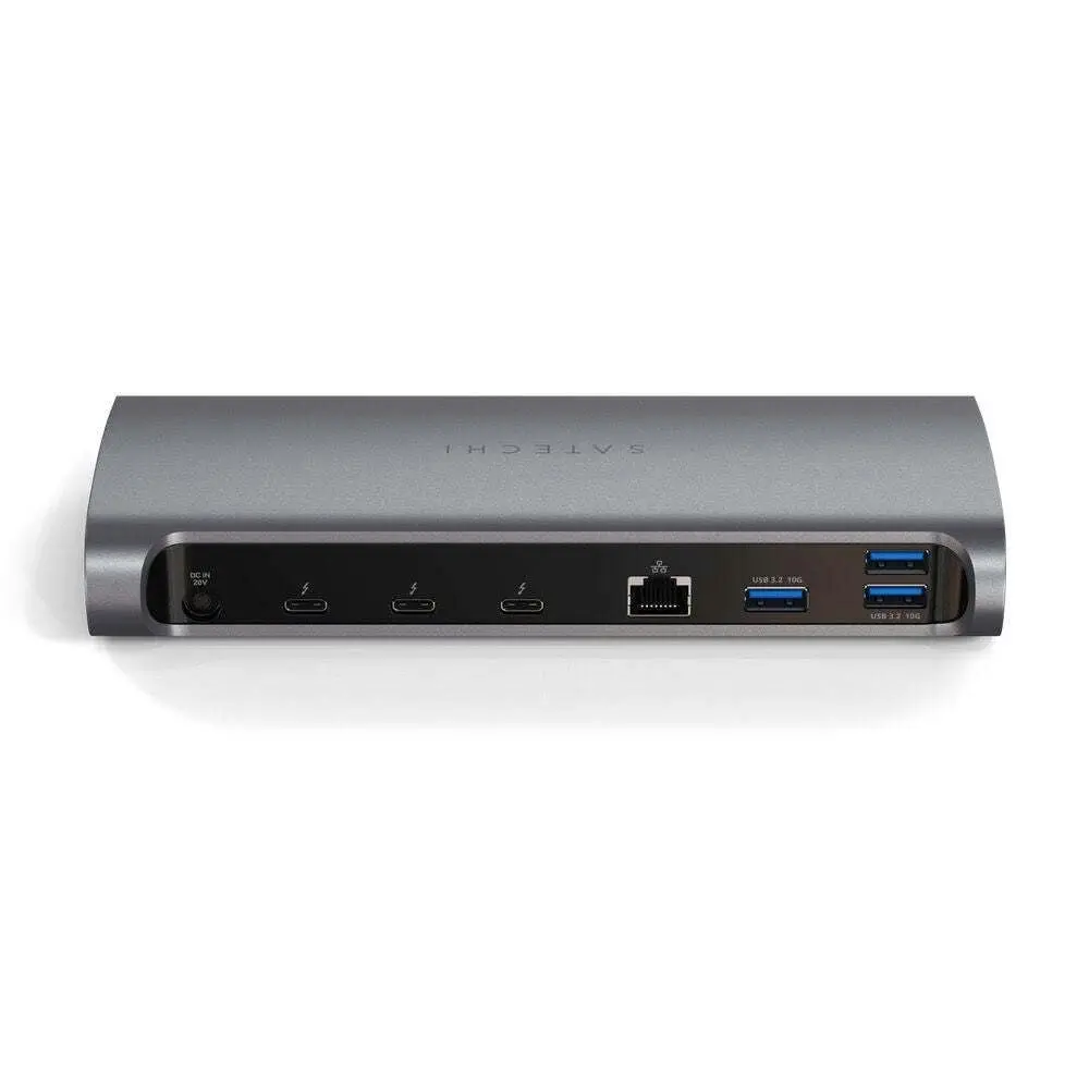 Satechi Thunderbolt 4/USB/3.5mm Audio Ports Dock For MacBook Pro M1 Space Grey