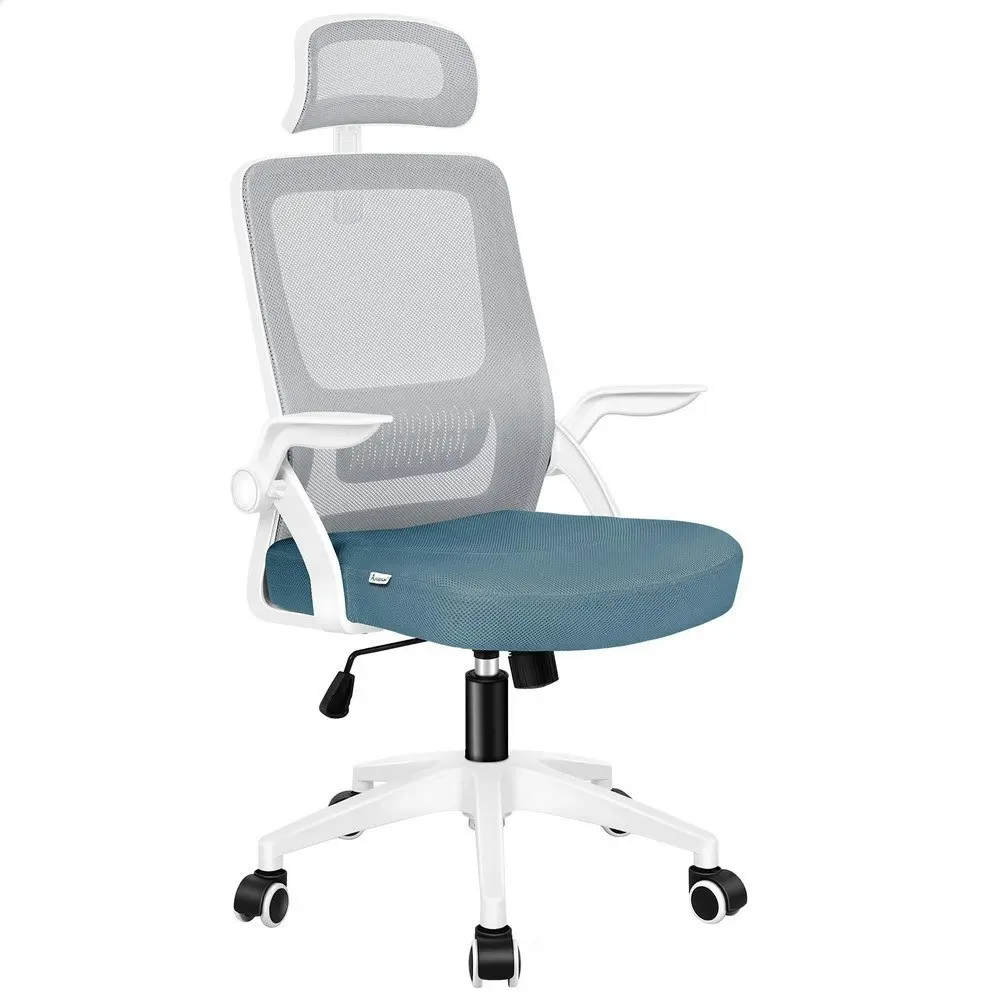 Alfordson Mesh Office Chair Blue & Grey