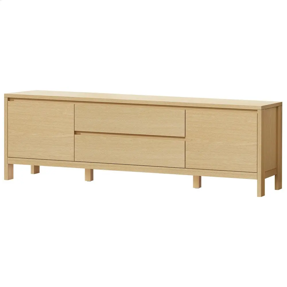 Alfordson Entertainment Unit Cabinet 180cm Oak