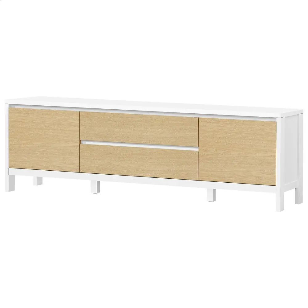 Alfordson Entertainment Unit Cabinet 180cm White