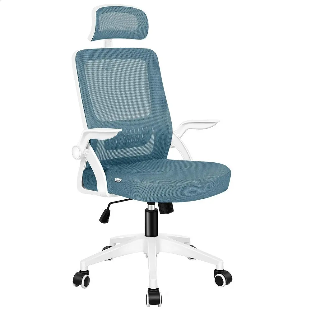 Alfordson Mesh Office Chair Blue & White