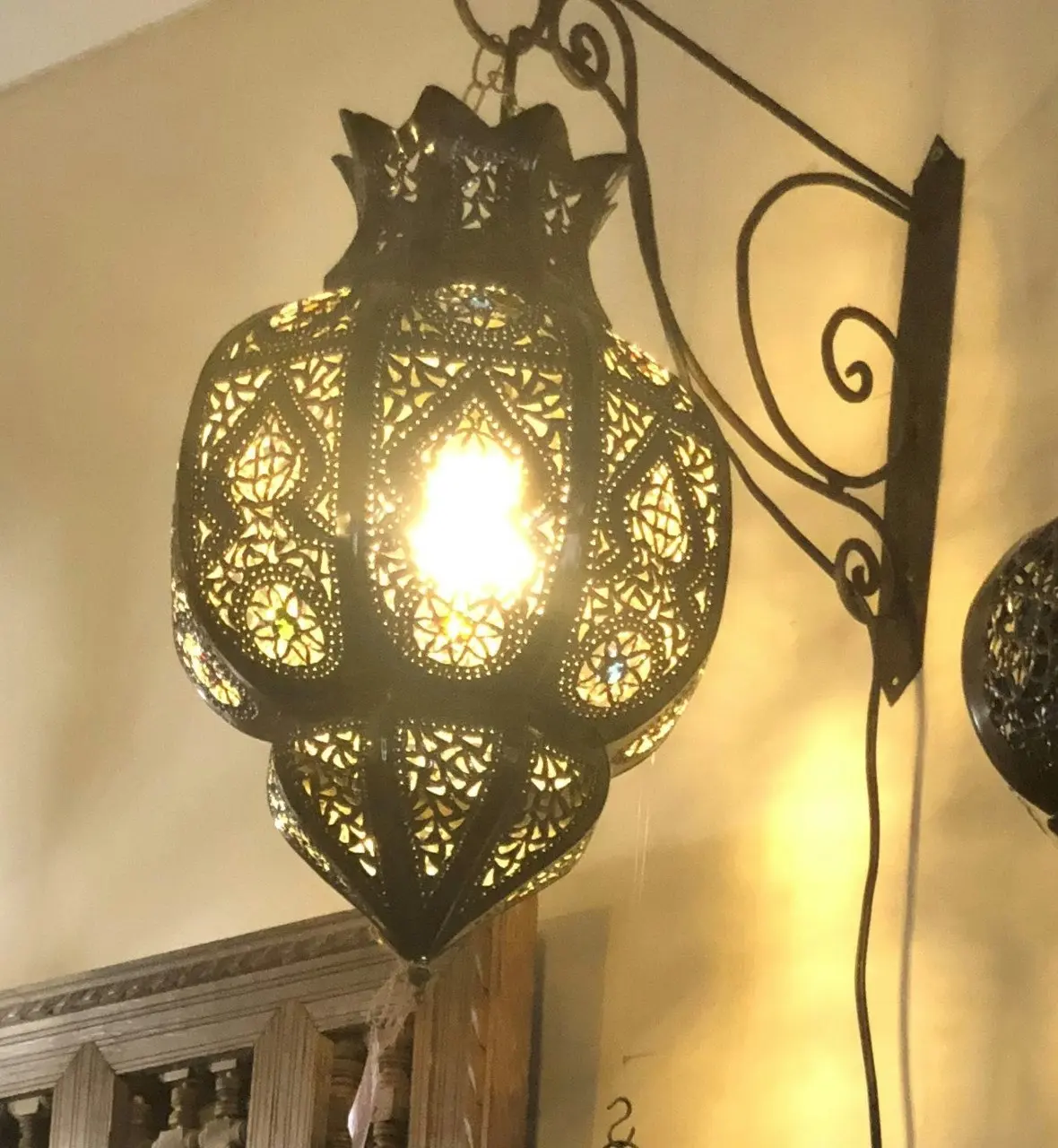 Fez Furniture & Homewares Genuine Moroccan Fretwork Pendant Light Shade - Hassan