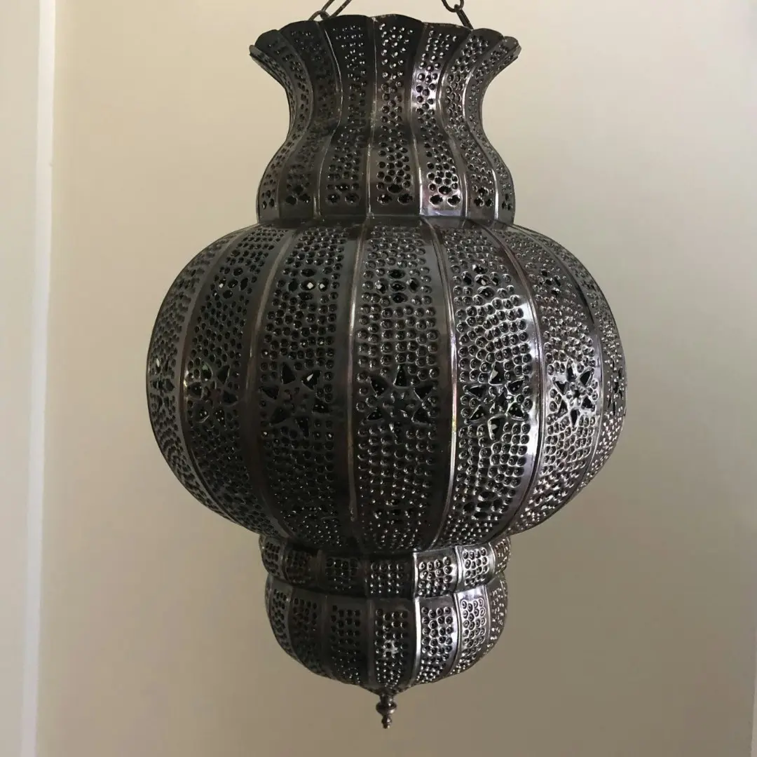 Fez Furniture & Homewares Genuine Moroccan Fretwork Pendant Light Shade - Hassan