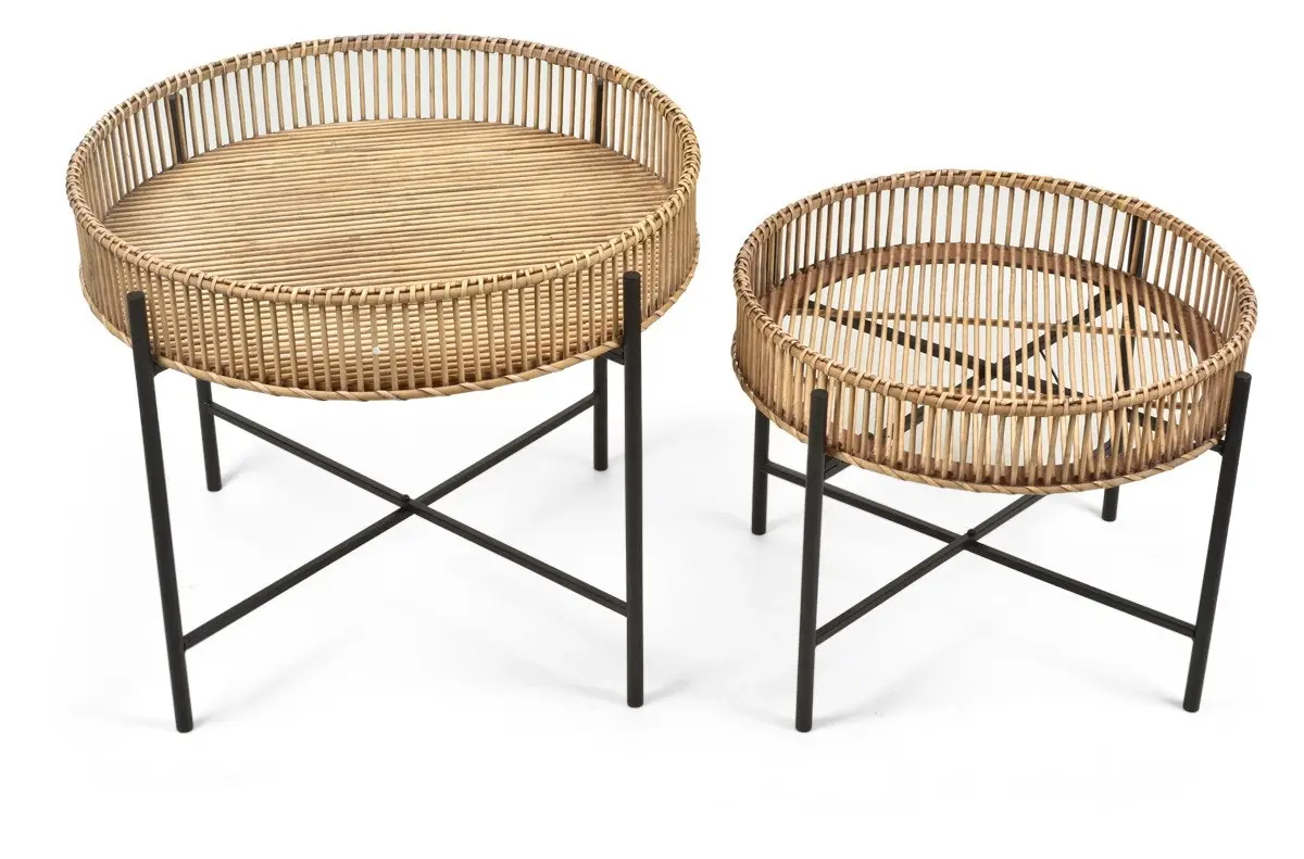 Casa Gili Set of 2 Bamboo Tables