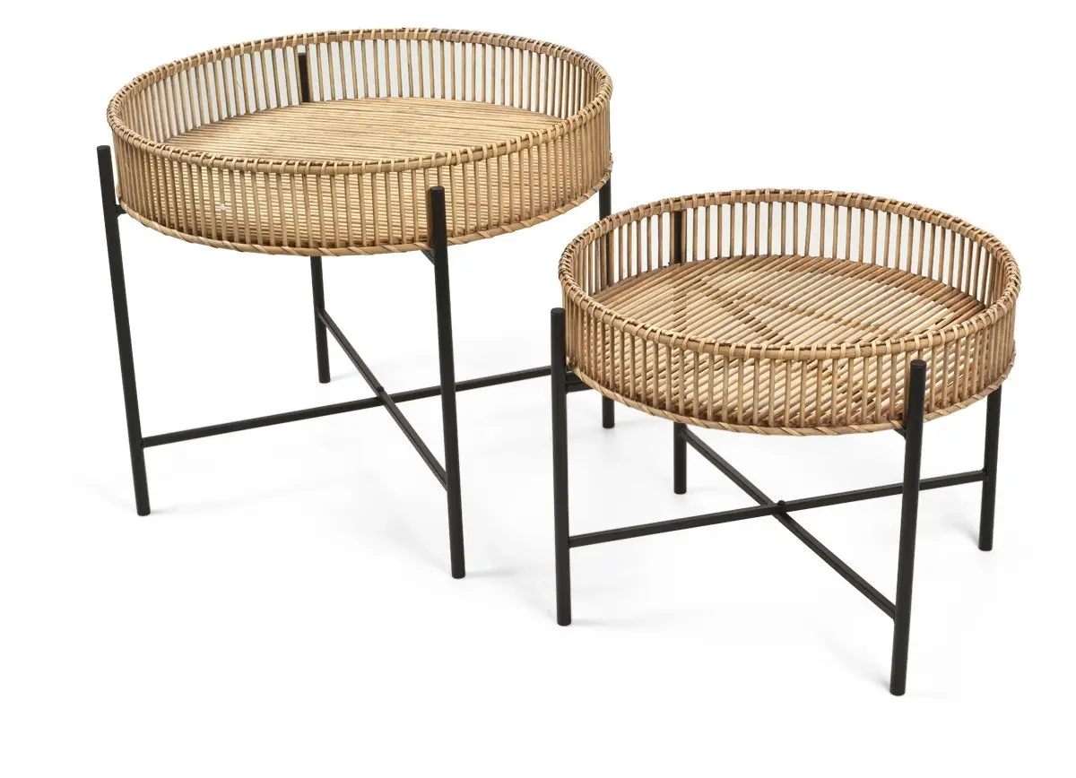 Casa Gili Set of 2 Bamboo Tables