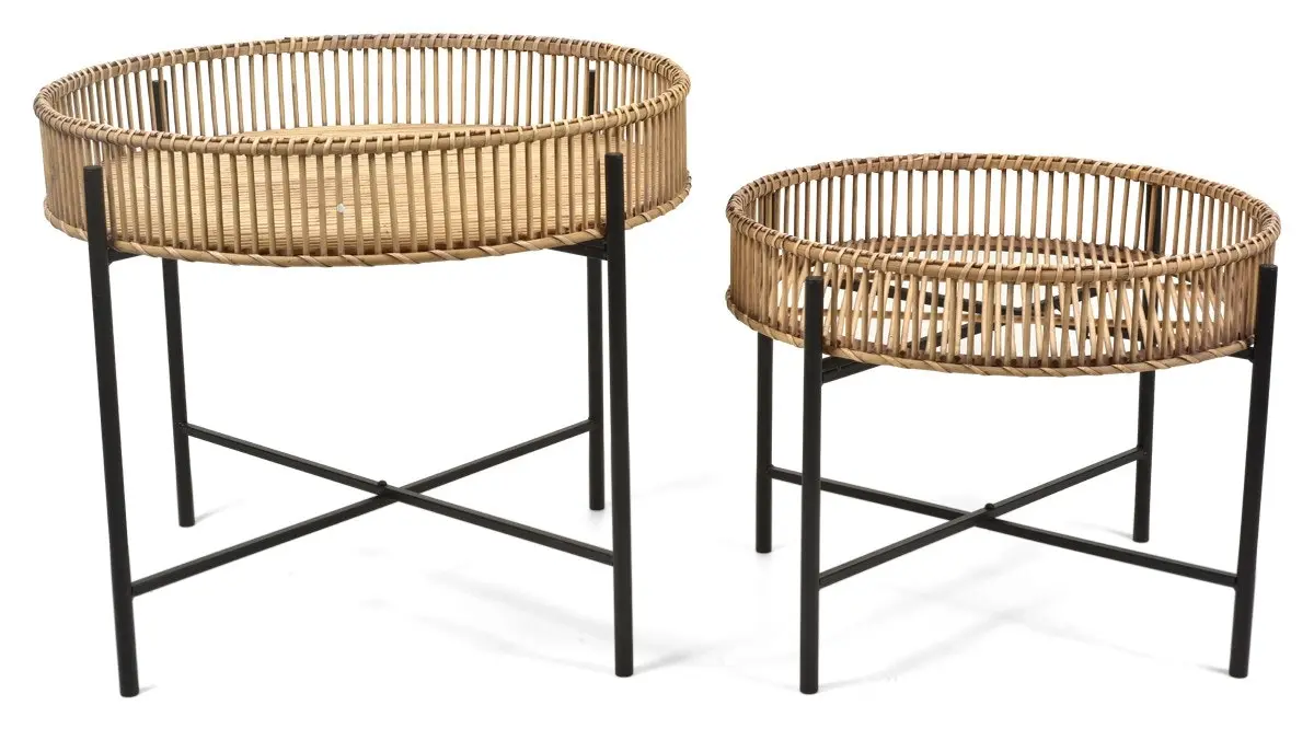 Casa Gili Set of 2 Bamboo Tables