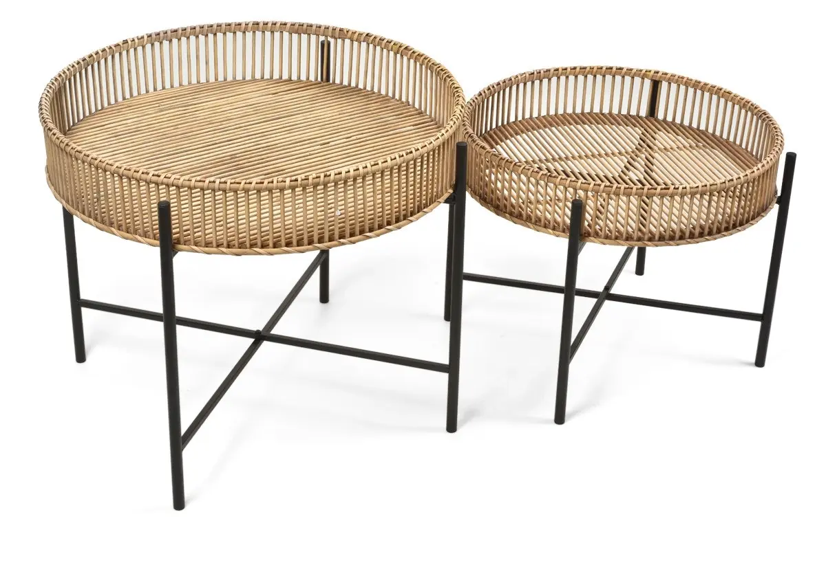 Casa Gili Set of 2 Bamboo Tables