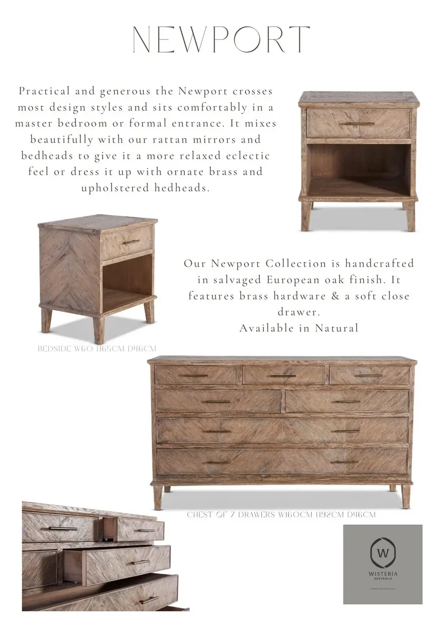 Aria Imports Newport Chest of 7 Drawers