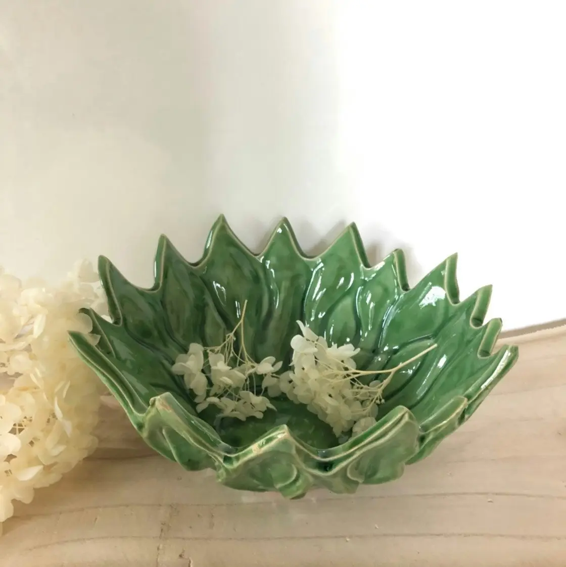 Zohi Interiors Leafy Bowl in Green