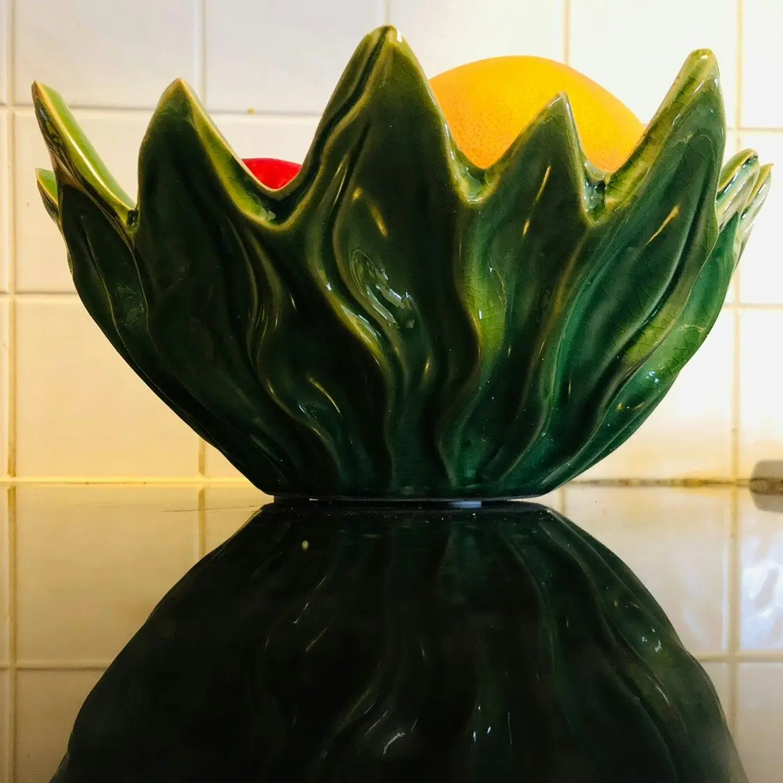 Zohi Interiors Leafy Bowl in Green