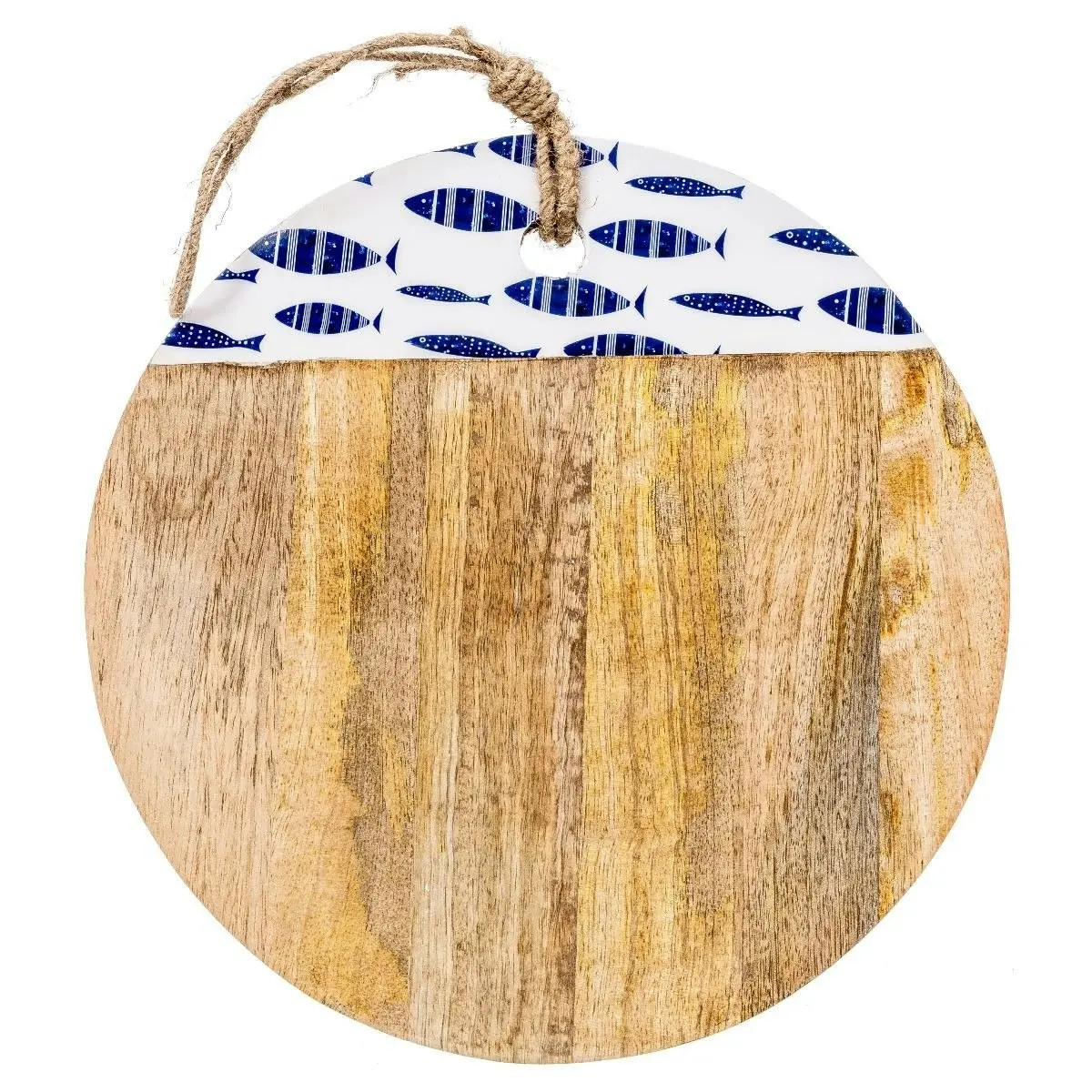 Casa Atlantic Fish Enamel Round Chopping Board