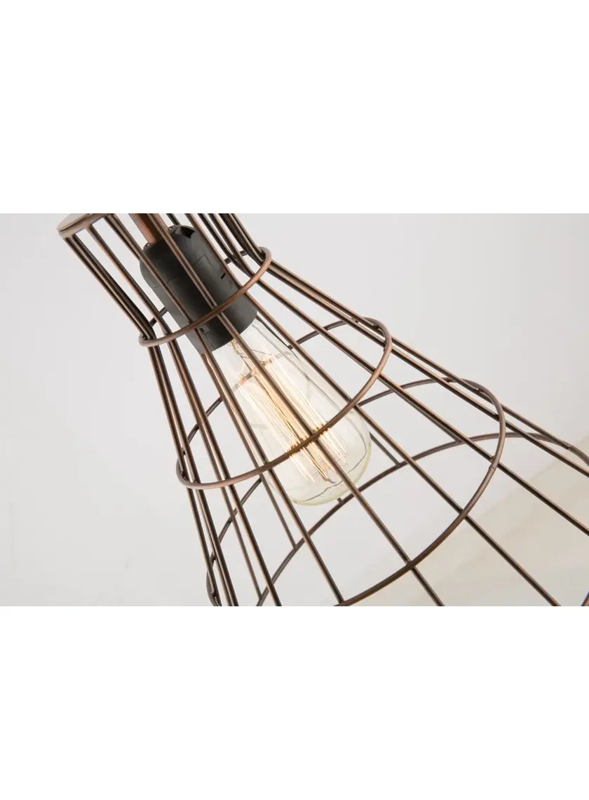 Casa Torch Galvanized Wire Pendant Light