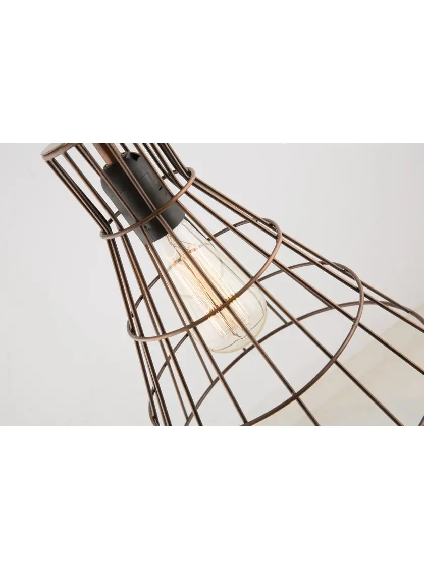 Casa Torch Galvanized Wire Pendant Light