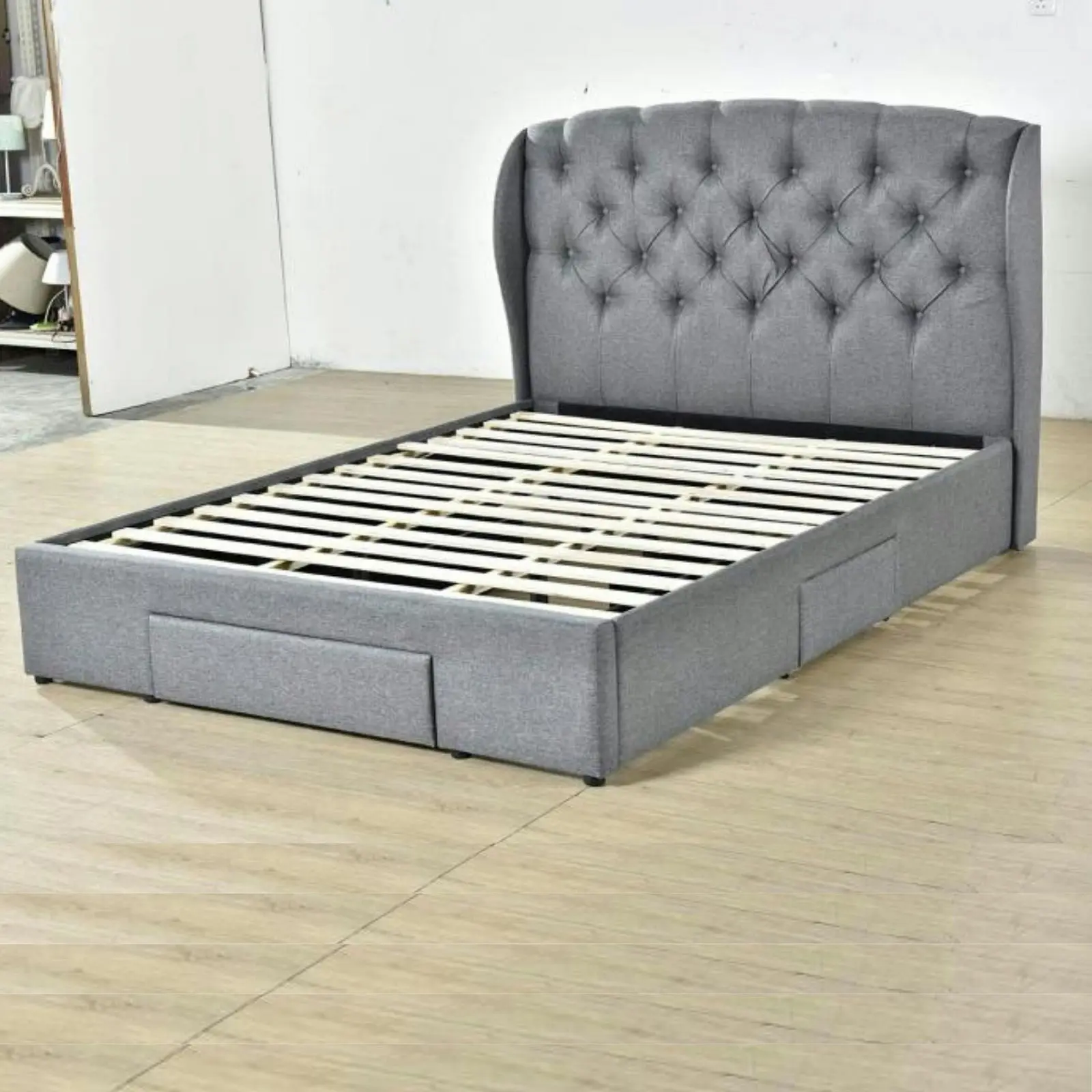 Henry Double Bed With Drawers