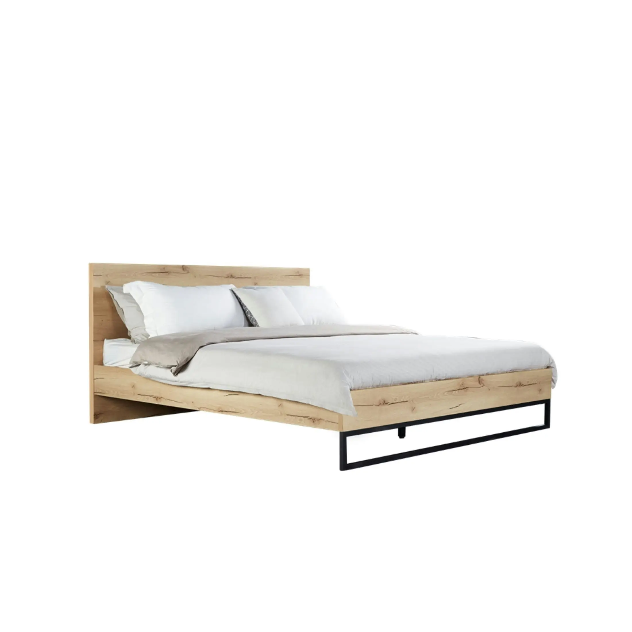 Coogee Double Bed Natural Oak