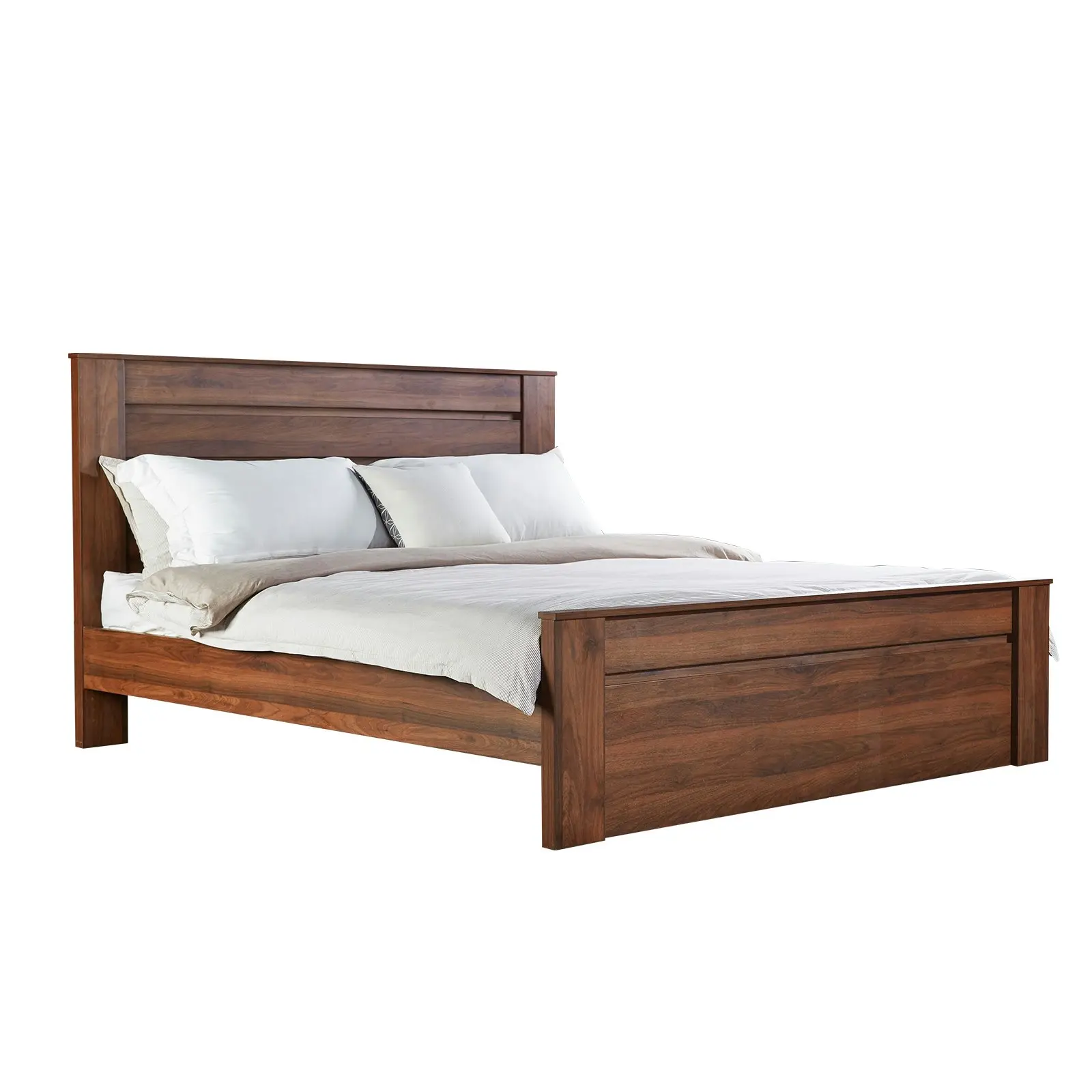 Jason Double BED - WALNUT