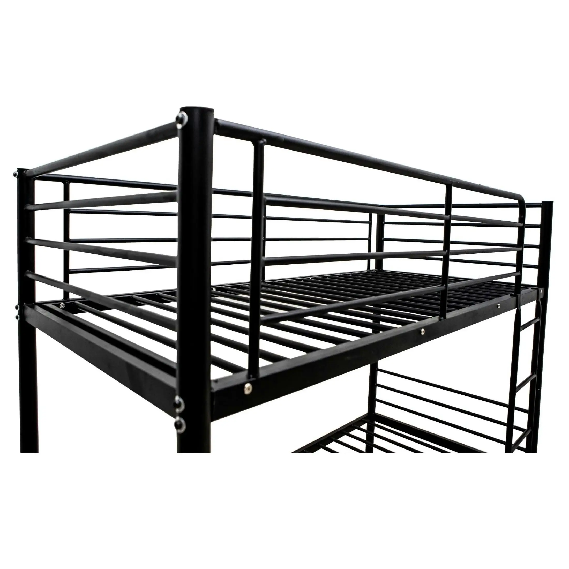 City Single/Single Bunk Bed (Black)