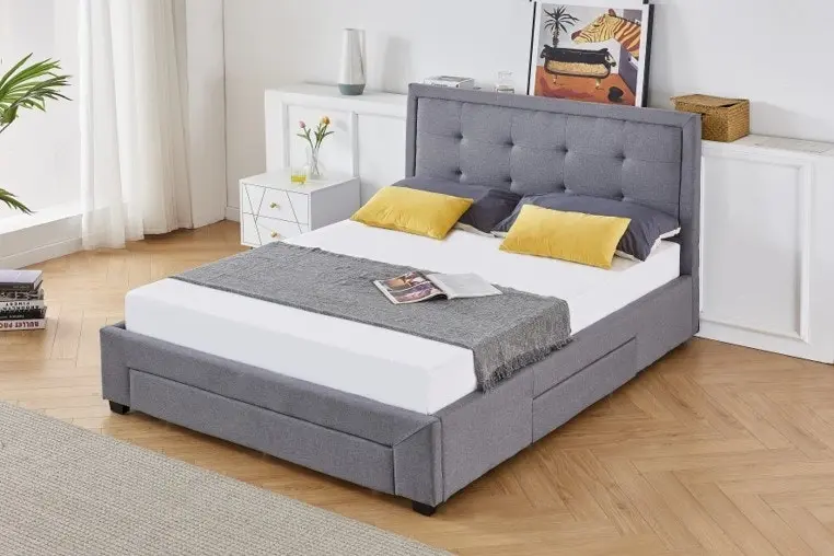 Ellie Queen Bed with Drawers (YH2201)