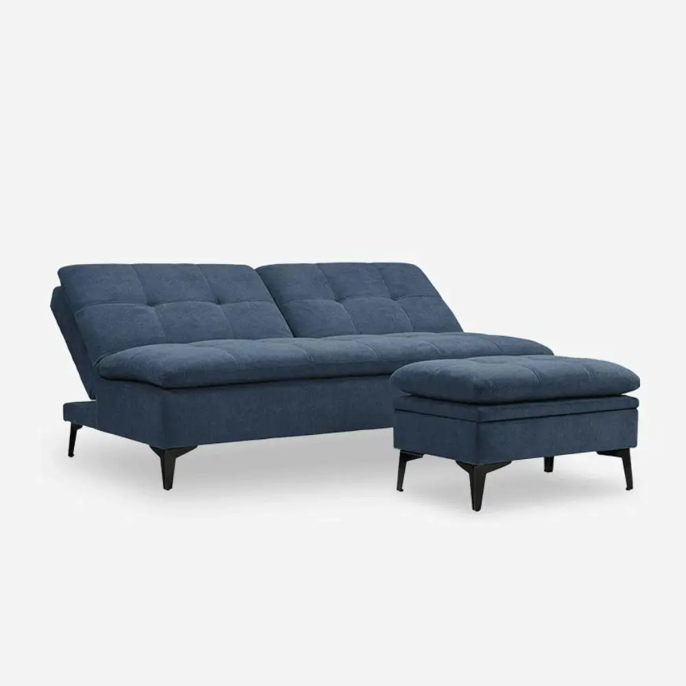 Susan Sofa Bed with Pedal - Blue