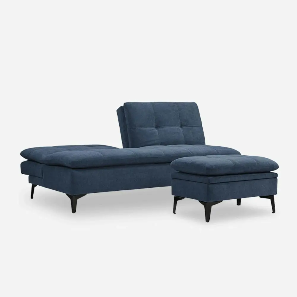 Susan Sofa Bed with Pedal - Blue