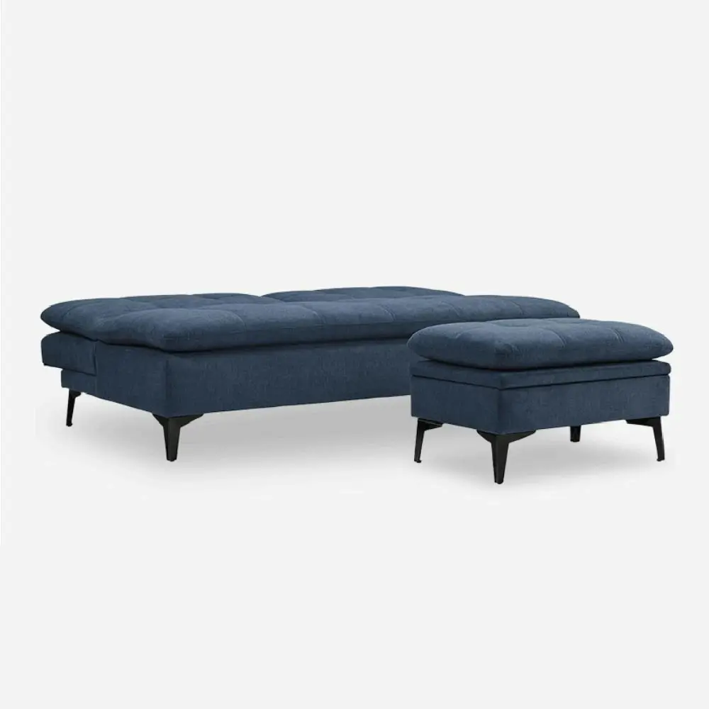 Susan Sofa Bed with Pedal - Blue