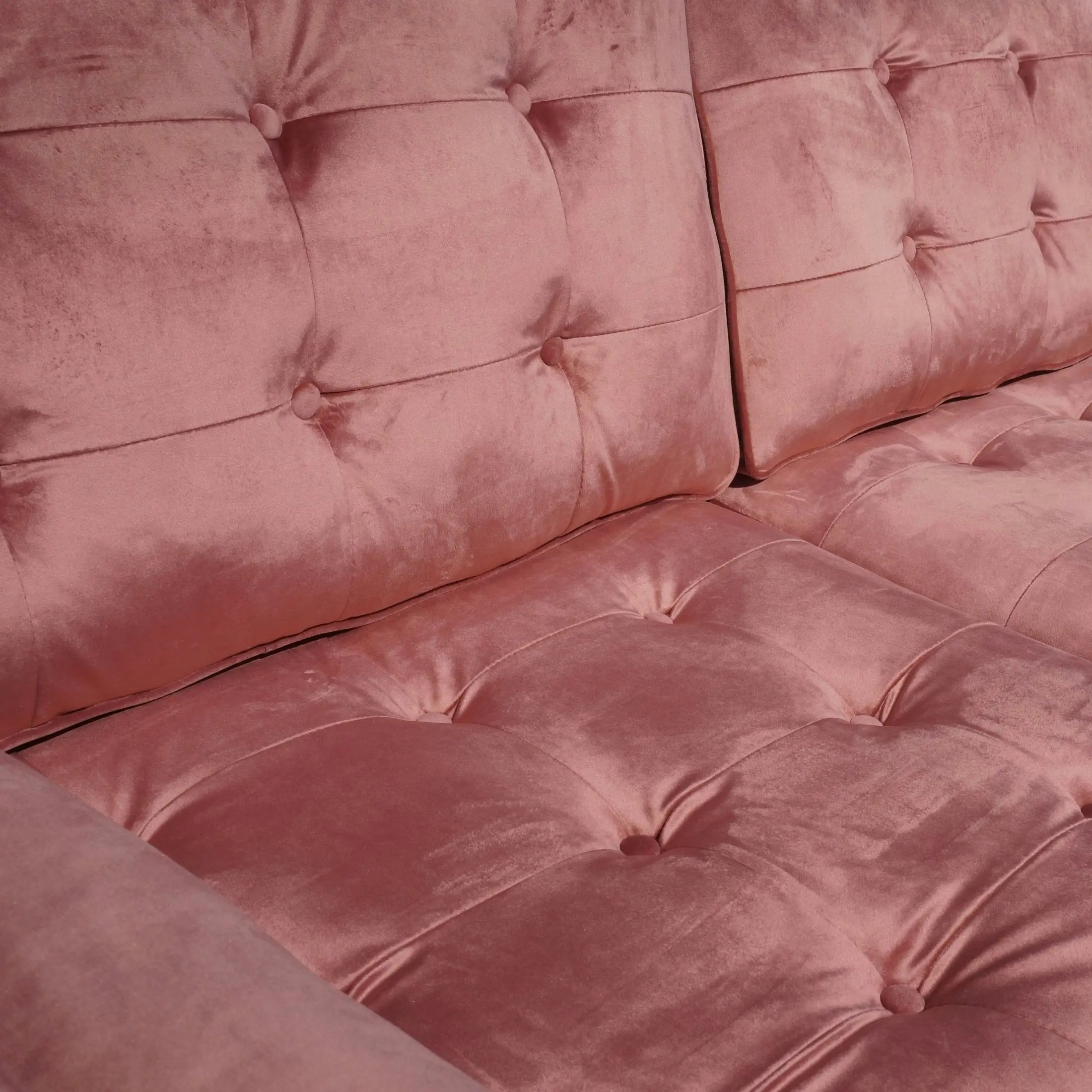 Fiona Sofa 2 Seat - Pink Velvet