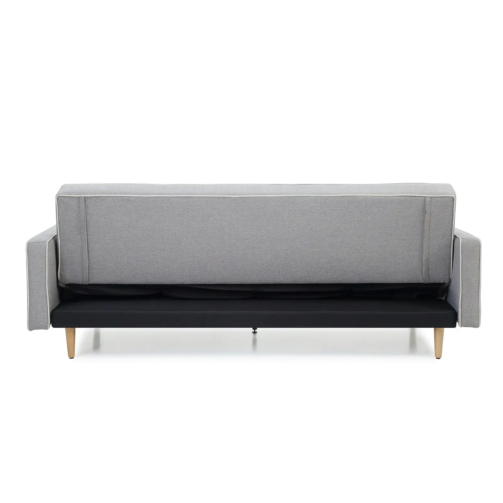 Sofia sofa bed SP068 - Grey BL201 (with contrast piping)