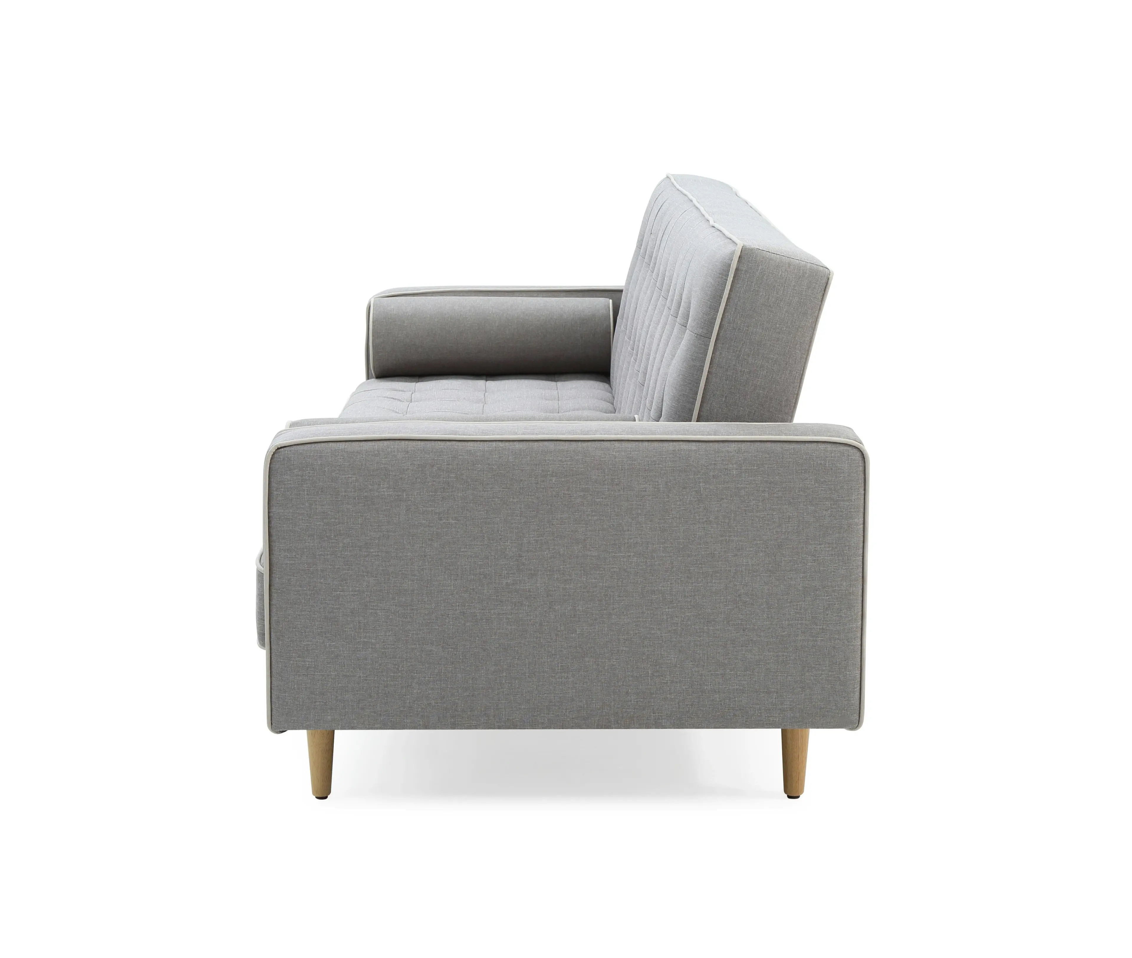 Sofia sofa bed SP068 - Grey BL201 (with contrast piping)