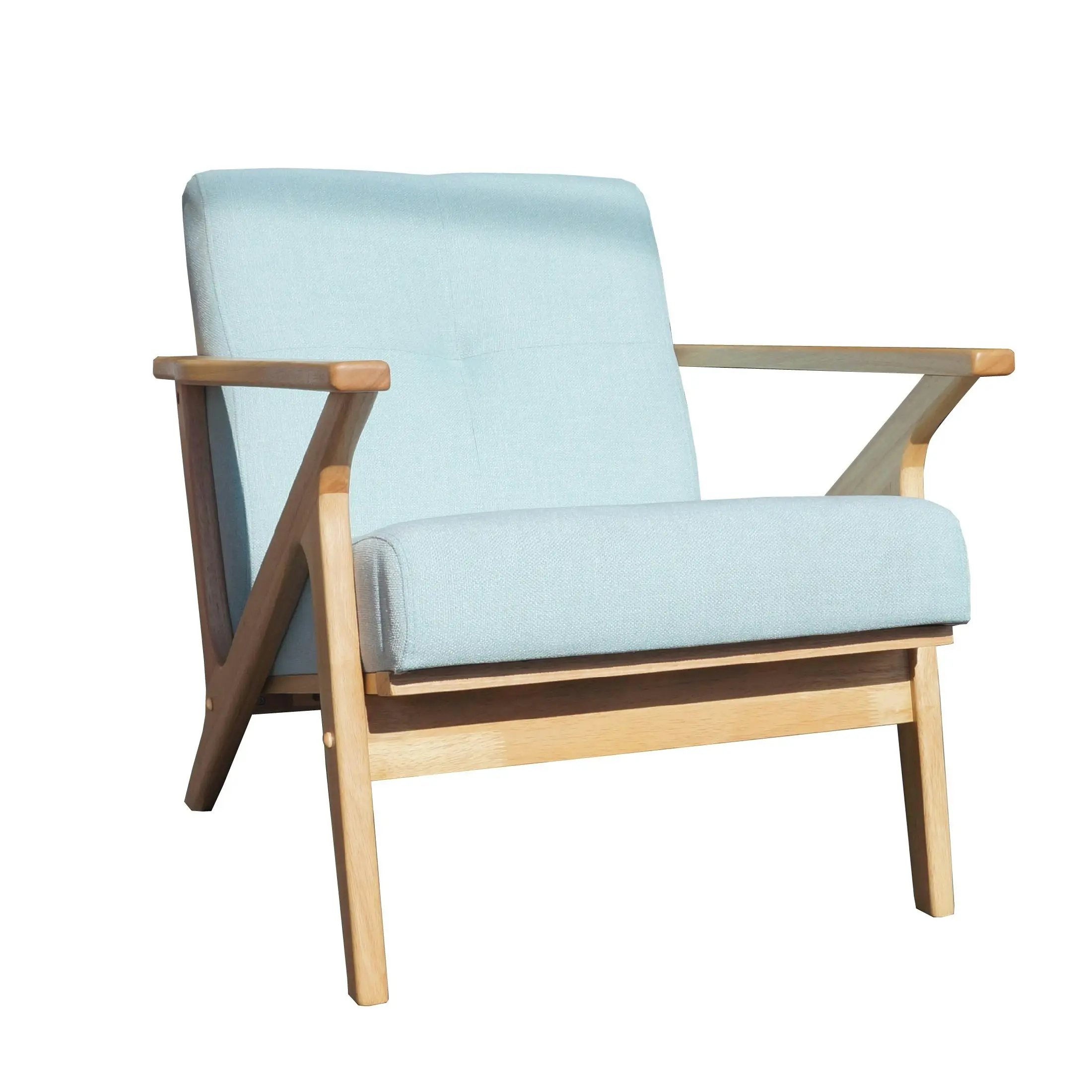 Bismark 1 Seater-Natural Oak/Mint